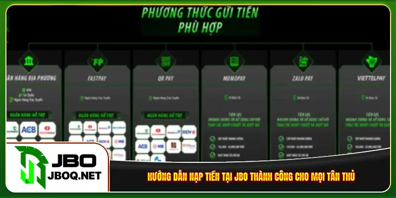 nạp tiền tại jbo